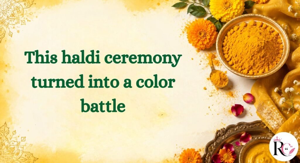 Funny & Playful Haldi Captions
