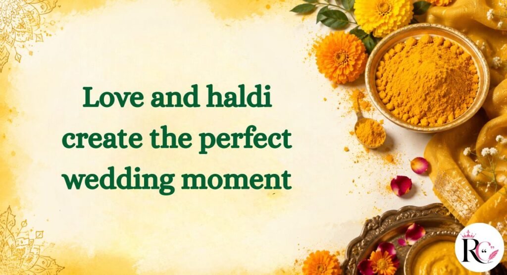 Love & Romance Haldi Captions