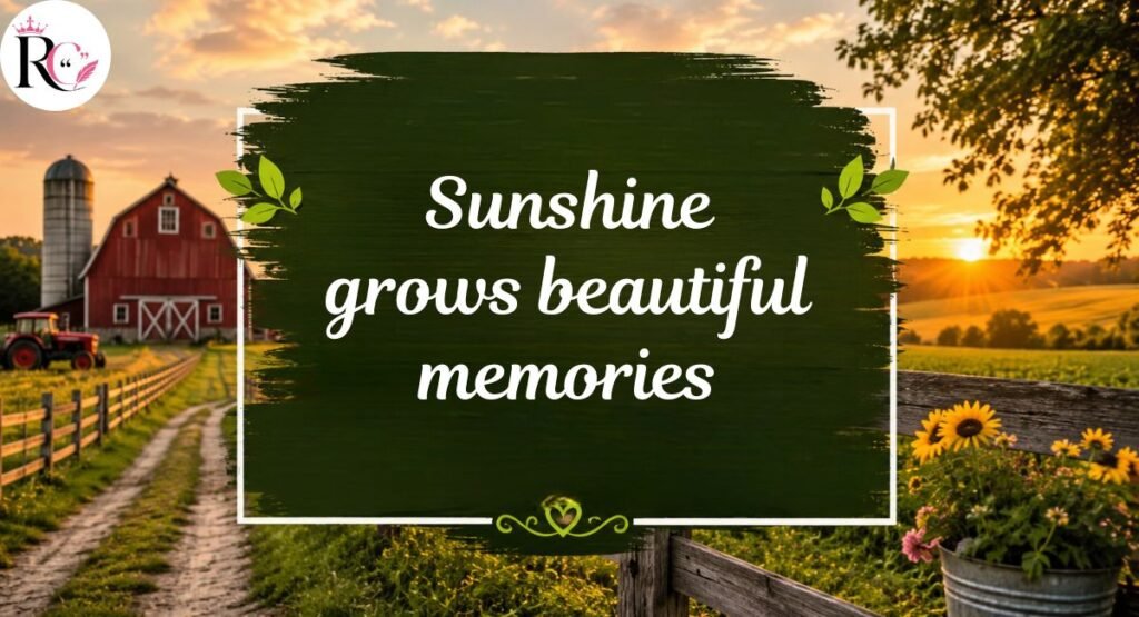 Summer Farm Captions for Instagram