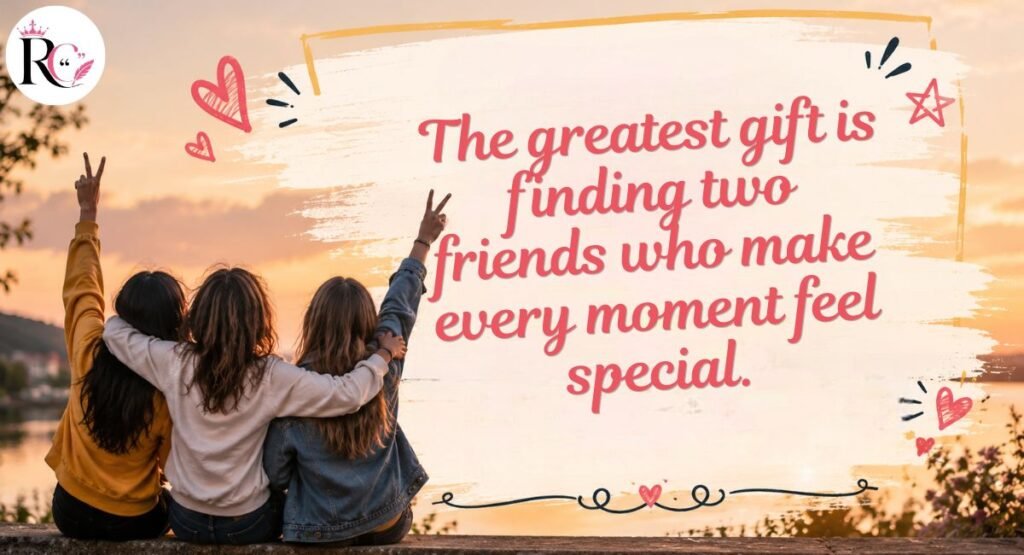Trio Friendship Quotes for Instagram