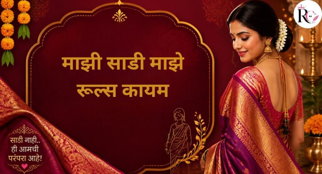 Attitude Saree Captions in Marathi