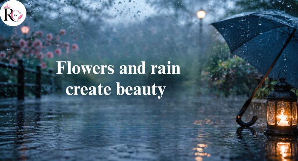 Flower and Rain Captions for Instagram