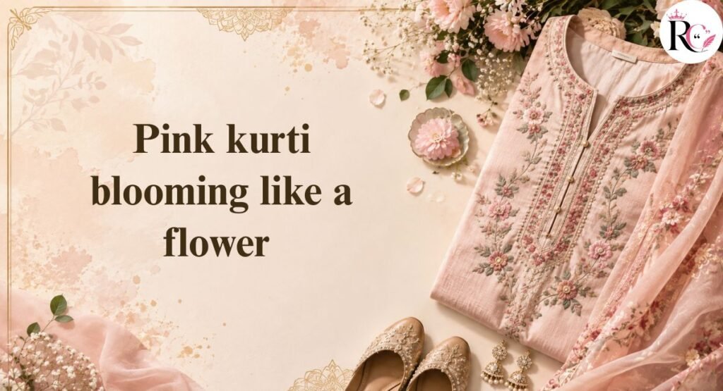 Pink Kurti Captions for Instagram