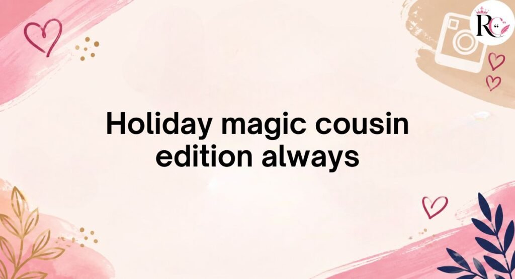 Seasonal Cousin Captions for Instagram