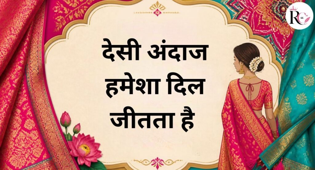 Traditional Saree Captions Rooted in Indian Culture