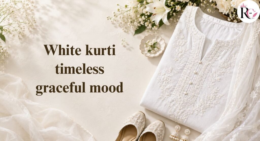 White Kurti Captions for Instagram